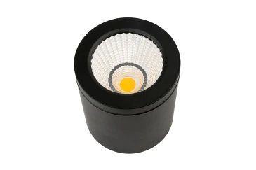 Накладной светильник ZY 220V, 15W, Ø90, 3000K, 60°, IP54 , черный