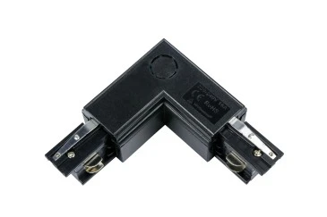 Угловой токоподвод внешний TRINITY 220V, 98mm*98mm, черный