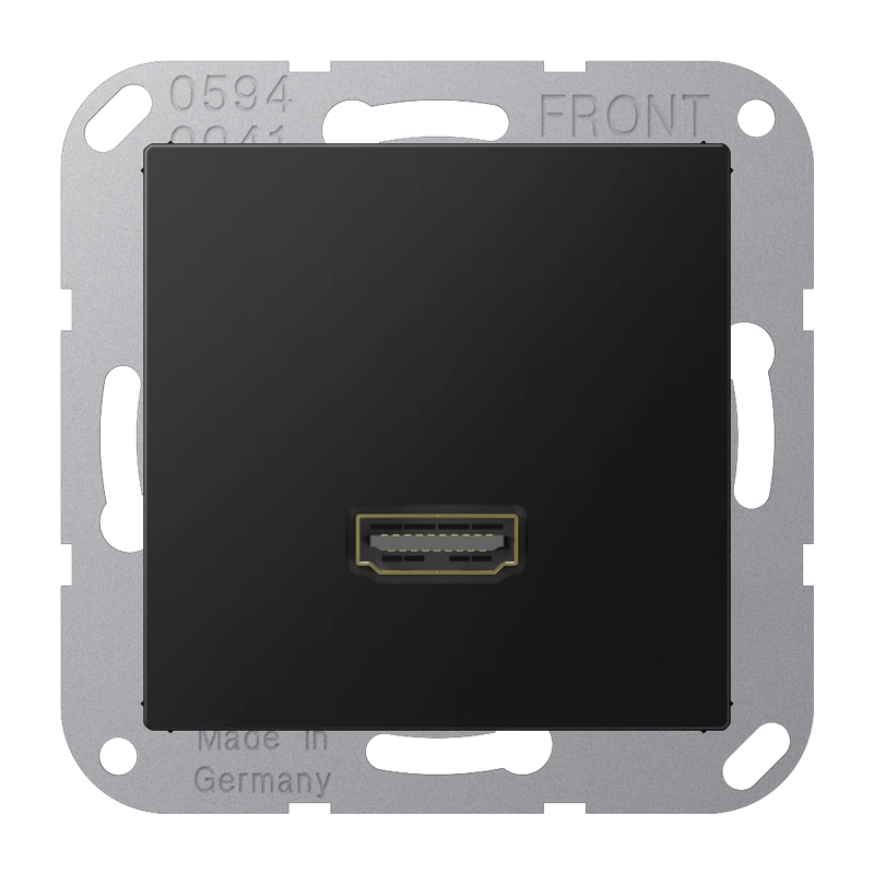 Лицевая панель с HDMI-интерфейсом, матовый чёрный графит