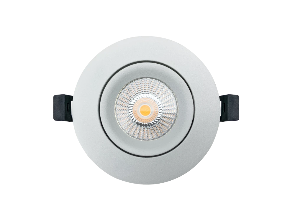 Встраиваемый светильник LUX 220V, 10W, Ø102, 3000K, 60°, IP54, белый