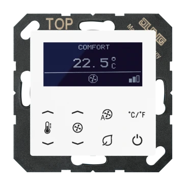 KNX комнатный термостат Fan Coil, белый