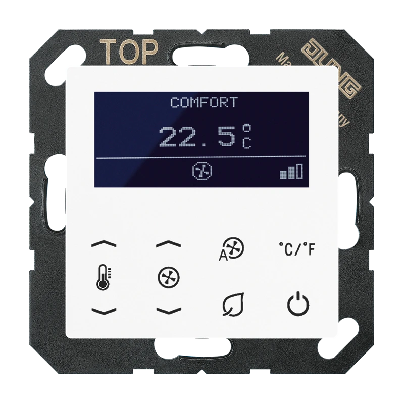 KNX комнатный термостат Fan Coil, белый