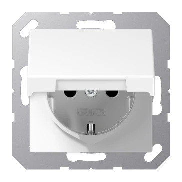SCHUKO®-розетка, Safety Plus, Термопласт, белый