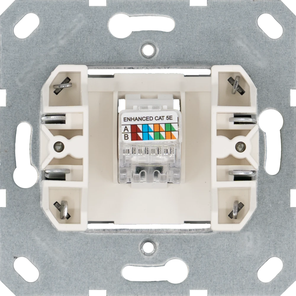 Интернет-розетка RJ-45 Jasmart в цвете «Черный матовый»