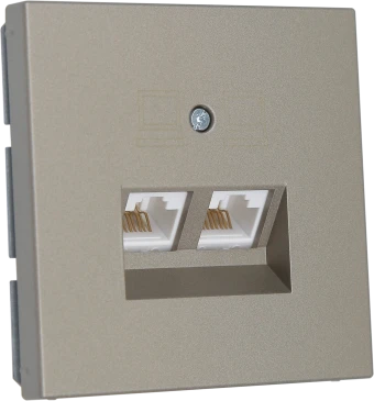 Интернет-розетка RJ-45 Jasmart в цвете «Бронза»