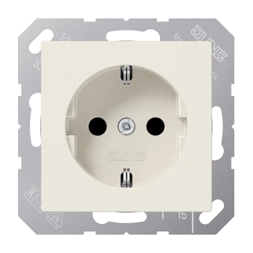SCHUKO®-розетка, Safety Plus, Дюропласт, слоновая кость