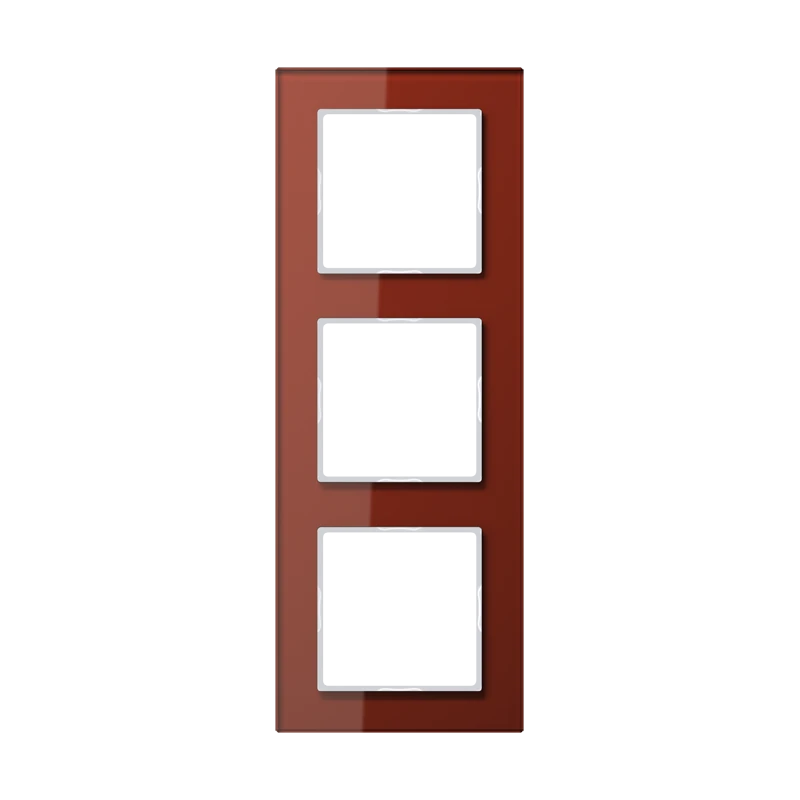 Стеклянная рамка 3x, A CREATION, красного цвета, вертикальная и горизонтальная установка