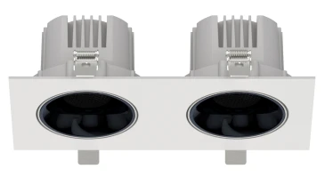 Встраиваемый светильник VAST 220V, 12W*2, 215*100, 4000K, 38°, белый