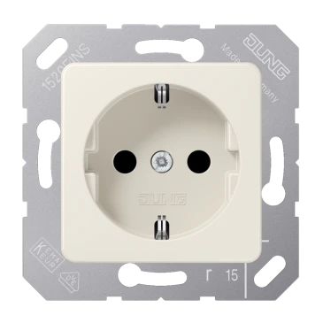 SCHUKO®-розетка, Термопласт, слоновая кость