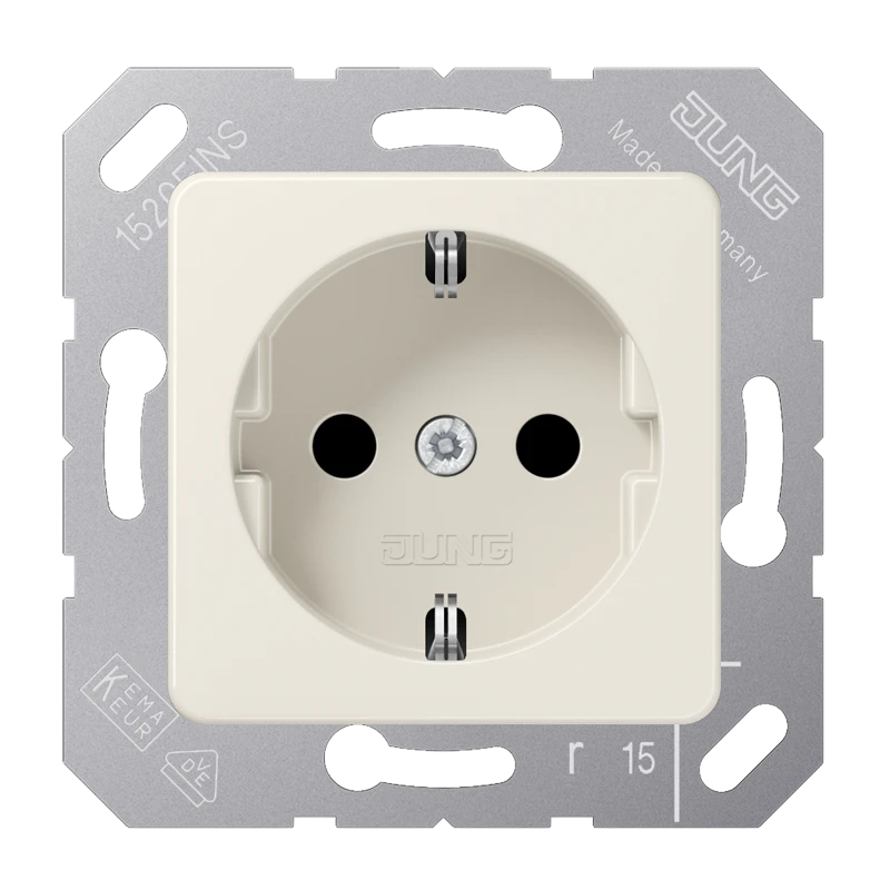 SCHUKO®-розетка, Термопласт, слоновая кость
