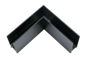 Накладной L-образный угловой элемент ONYX 24V, 100*100mm, черный