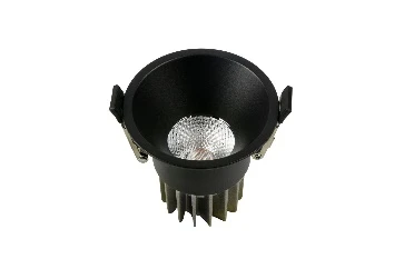 Встраиваемый светильник SPRING 220V, 12W, Ø100, 3000K, 38°, черный