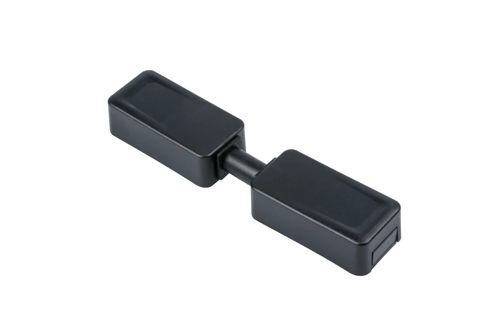 Прямой гибкий соединитель SLIM, 48V, черный