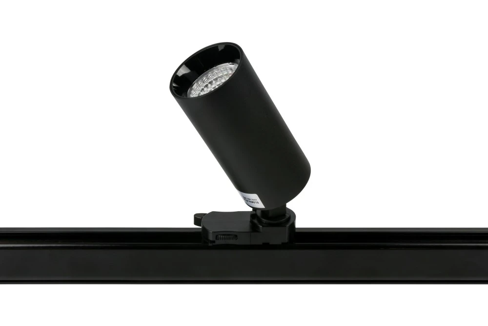 Трековый светильник MINI 220V, 9W, Ø55, 3000K, 45°, черный