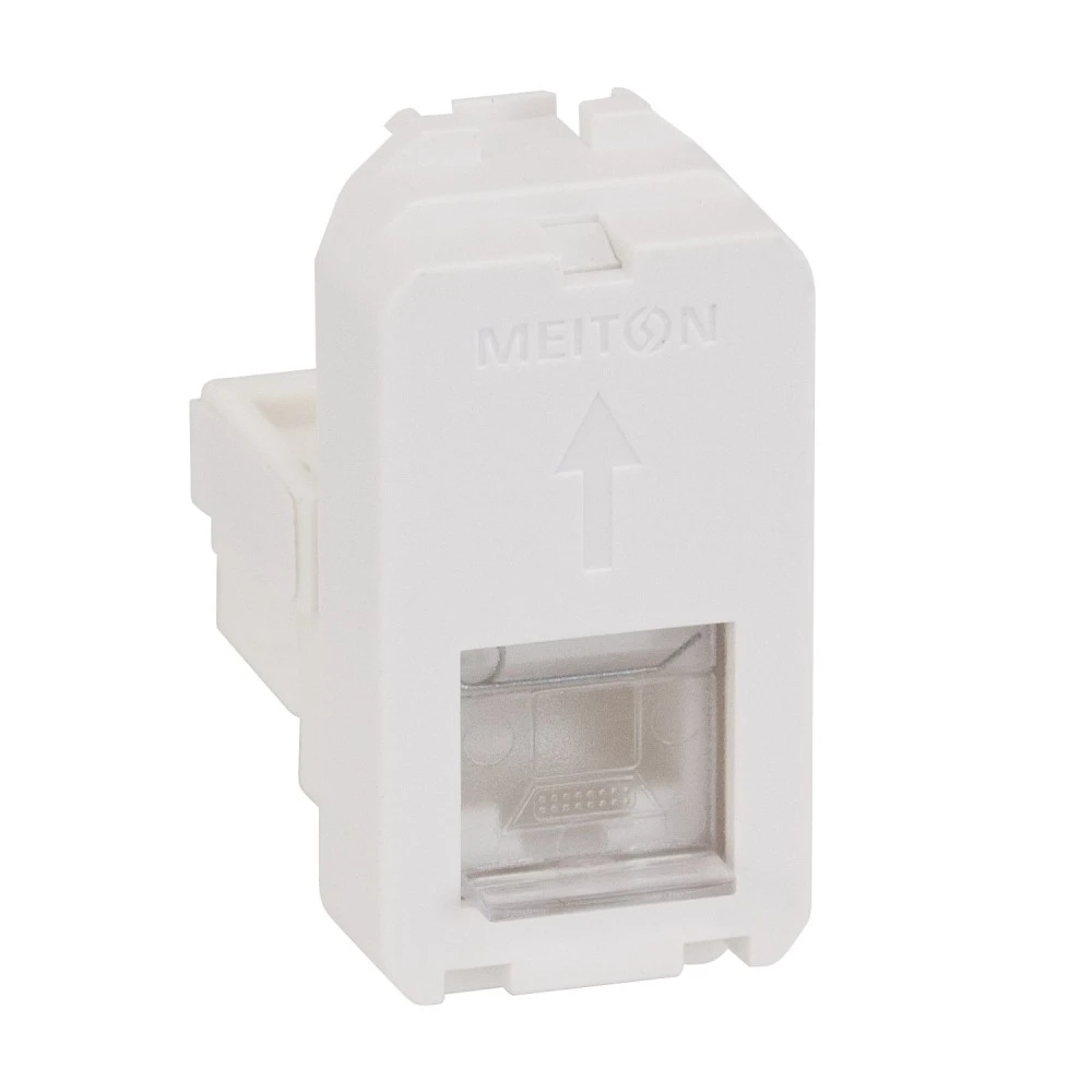 Розетка интернет RG45 5 CAT 1 модульная MEITON A4279C5E