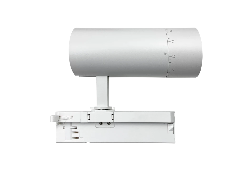 Трековый светильник ZOOM PLUS 220V, 25W, Ø72, 3000K, 20°~60° , белый