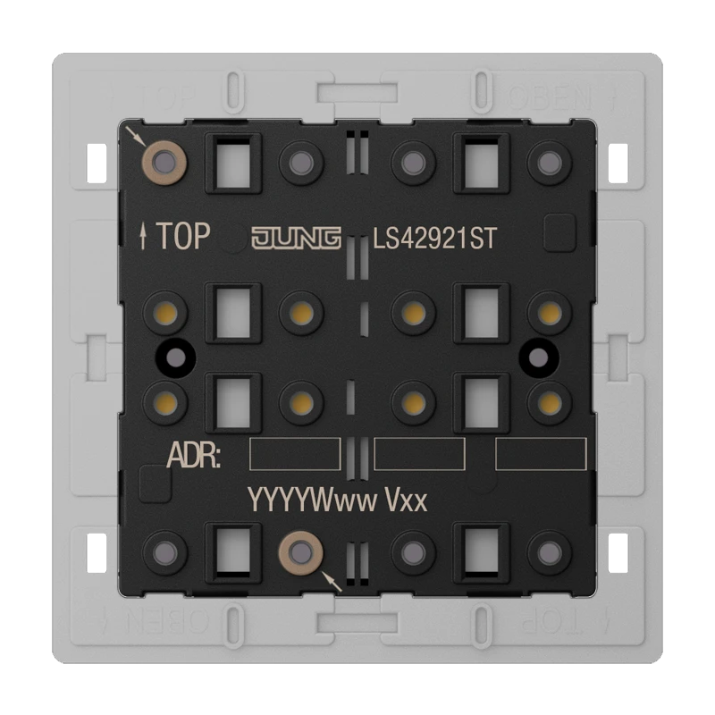KNX кнопочный сенсорный модуль универсальный 2 группы, F40, Data Secure