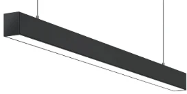 Линейный светильник Linear System 220V, 36W, 1200*55*75, 4000K, 120°, черный (с комплектом подвесног