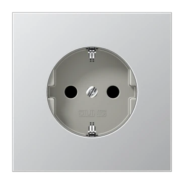 SCHUKO®-розетка, Safety Plus, алюминий
