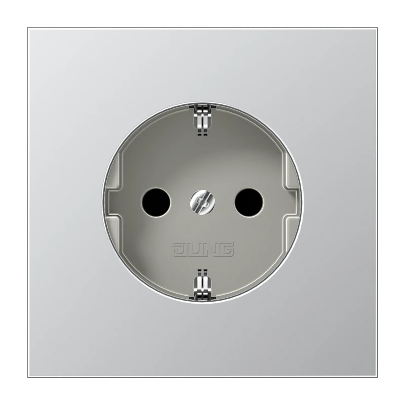 SCHUKO®-розетка, Safety Plus, алюминий