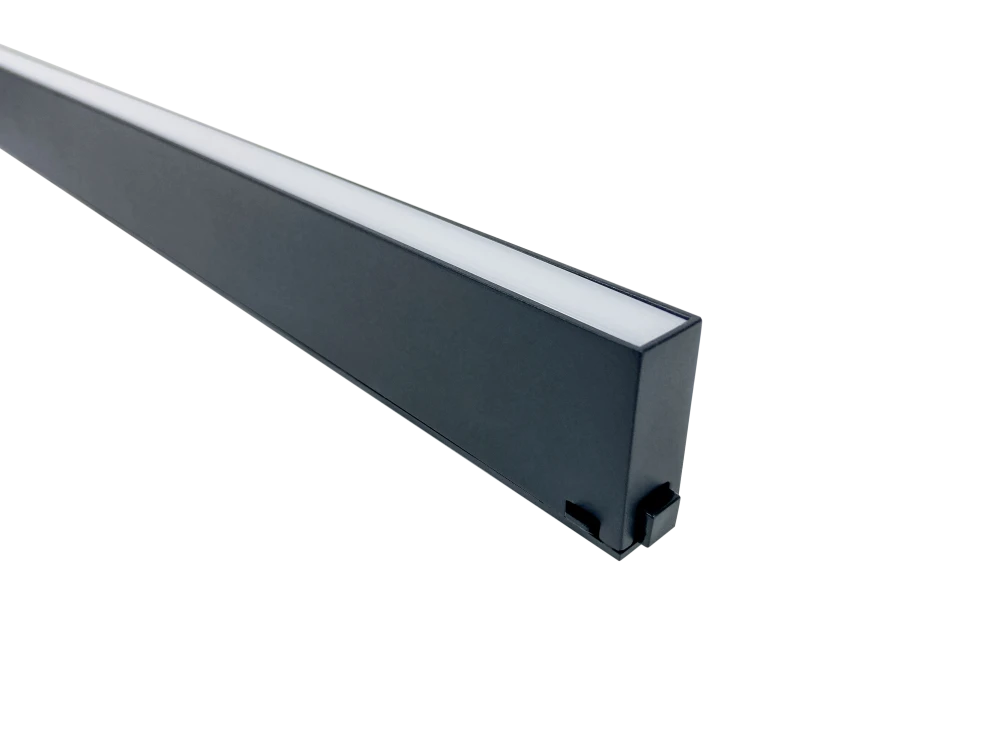 Трековый светильник ONYX 24V, 12W, 600*15*40, 3000K, 120°, черный