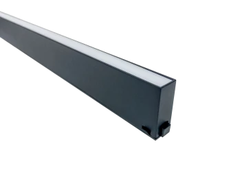 Трековый светильник ONYX 24V, 12W, 600*15*40, 3000K, 120°, черный
