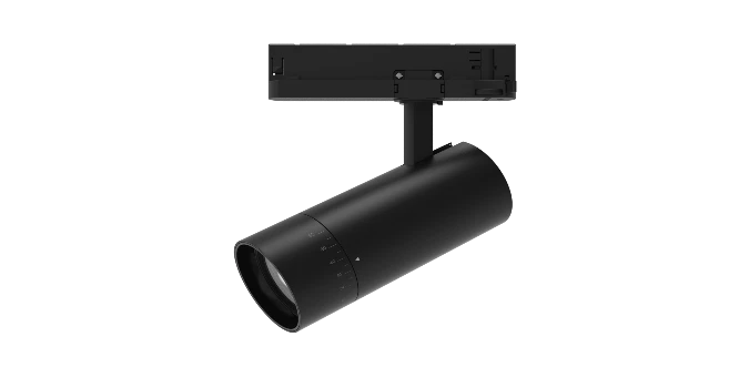 Трековый светильник ZOOM PLUS 220V, 25W, Ø72, 3000K, 20°~60° , белый