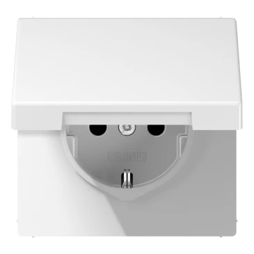 SCHUKO®-розетка, Safety Plus, Дюропласт, белый