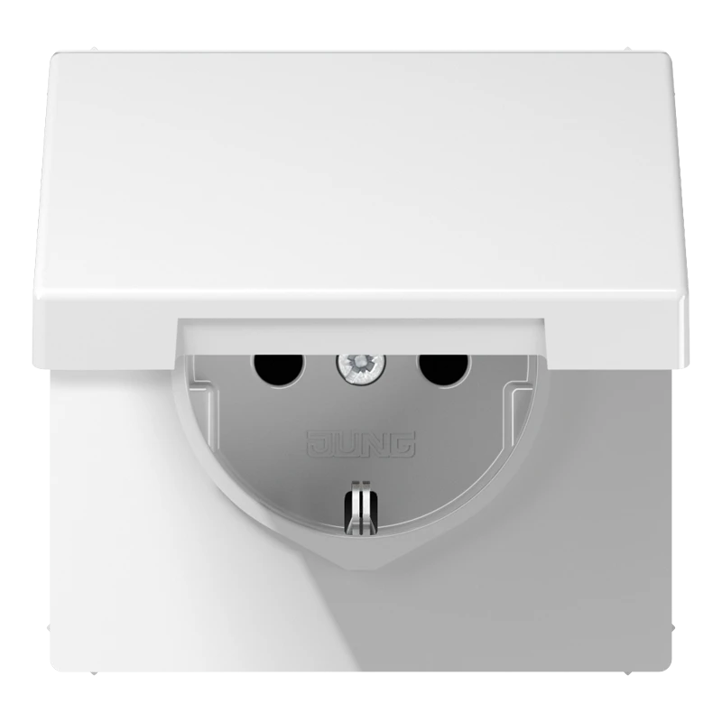 SCHUKO®-розетка, Safety Plus, Дюропласт, белый