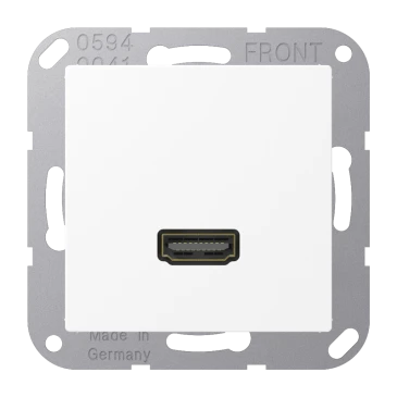 Лицевая панель с HDMI-интерфейсом, белоснежный матовый