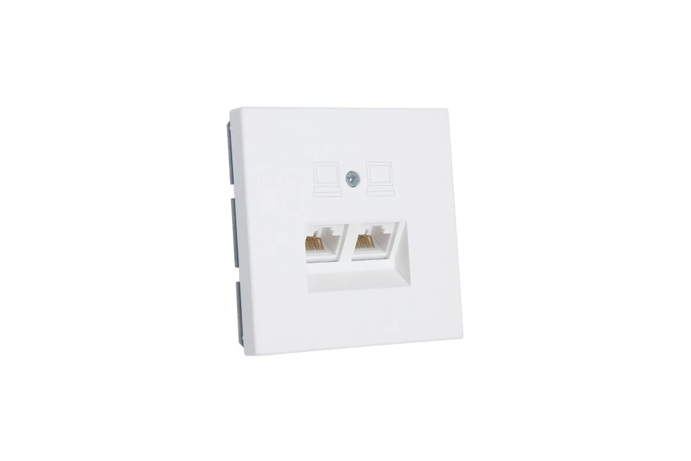 Интернет-розетка RJ-45 Jasmart в цвете «Белый матовый»