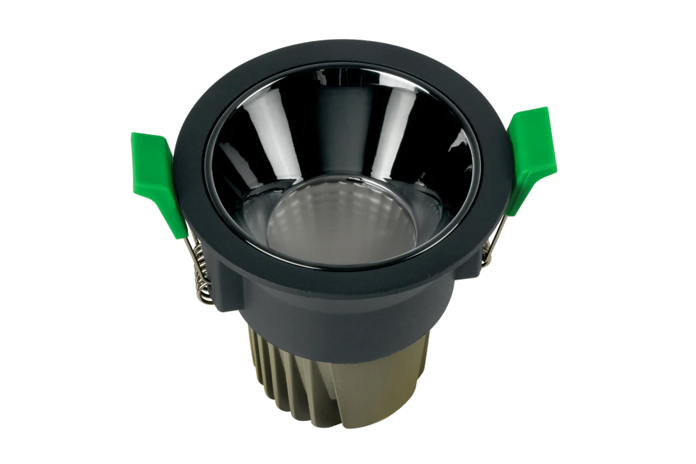 Встраиваемый светильник VELA 220V, 6W, Ø85, 3000K, 38°, черный