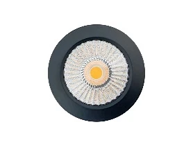 Накладной светильник ZY 220V, 15W, Ø90, 3000K, 60°, IP54 , TRIAC, черный
