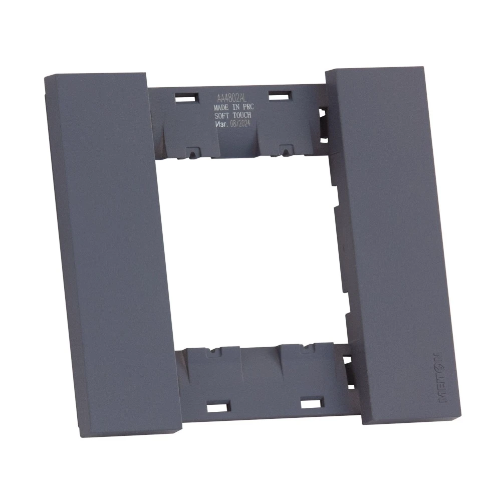 Рамка 1-ая цвет-Грифель матовый MEITON AA4802AL
