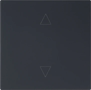 Выключатель для жалюзи 1-кл. СП серия FD 10А IP20 с накладкой механизм черн. матов. soft touch Jasmart FD3018PBM