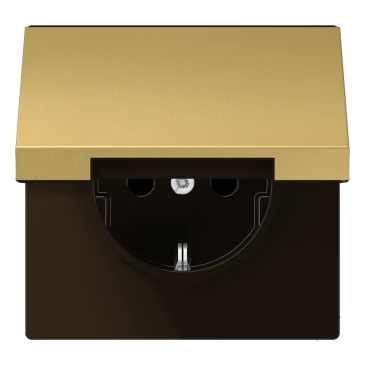SCHUKO®-розетка, Safety Plus, латунь Classic