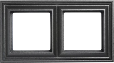 Рамка 2-поста; термопласт; антрацит; Eco Deco