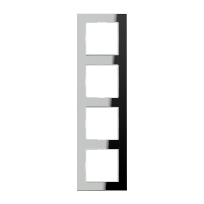 Стеклянная рамка 4x, A CREATION, серебряная (зеркальная), вертикальная и горизонтальная установка