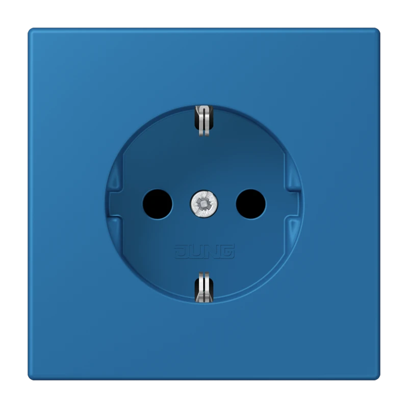 SCHUKO®-розетка, Safety Plus, Дюропласт лакированный, bleu céruléen 31