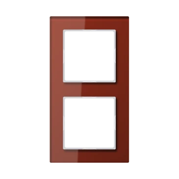 Стеклянная рамка 2-х секционная, A CREATION, красного цвета, вертикальная и горизонтальная установка