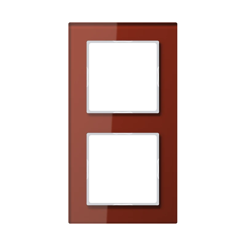 Стеклянная рамка 2-х секционная, A CREATION, красного цвета, вертикальная и горизонтальная установка