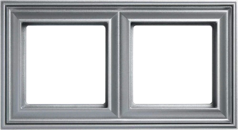 Рамка 2-поста; термопласт; алюминий; Eco Deco