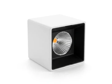 Накладной светильник E DINBURGH 220V, 10W, 80*80*95, 3000K, 36°, белый+черный
