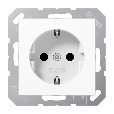 SCHUKO®-розетка, Safety Plus, Термопласт, белый
