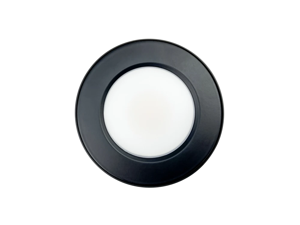 Накладной светильник XF 220V, 10W, Ø114, 3000K, 100°, IP54, черный