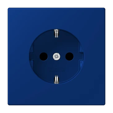 SCHUKO®-розетка, Safety Plus, Дюропласт лакированный, bleu outremer foncé