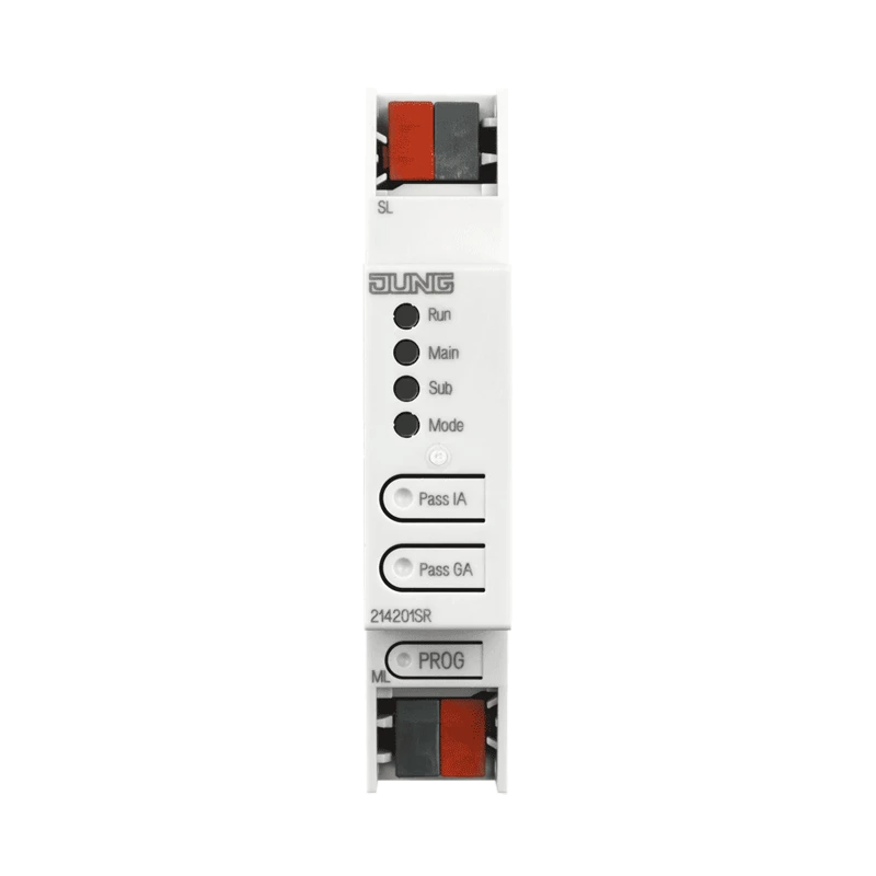 KNX Зональный/линейный соединитель, устройство для крепления на Din-рейку, 1 установочный модуль, KNX Secure