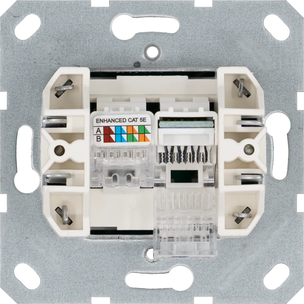 Интернет-розетка RJ-45 Jasmart в цвете «Тауп»