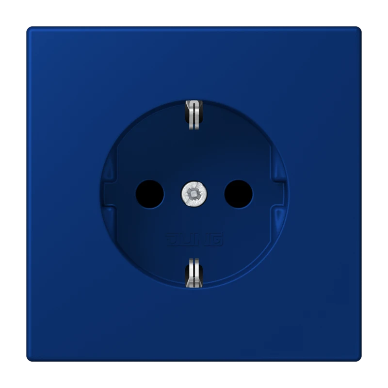 SCHUKO®-розетка, Дюропласт лакированный, bleu outremer foncé