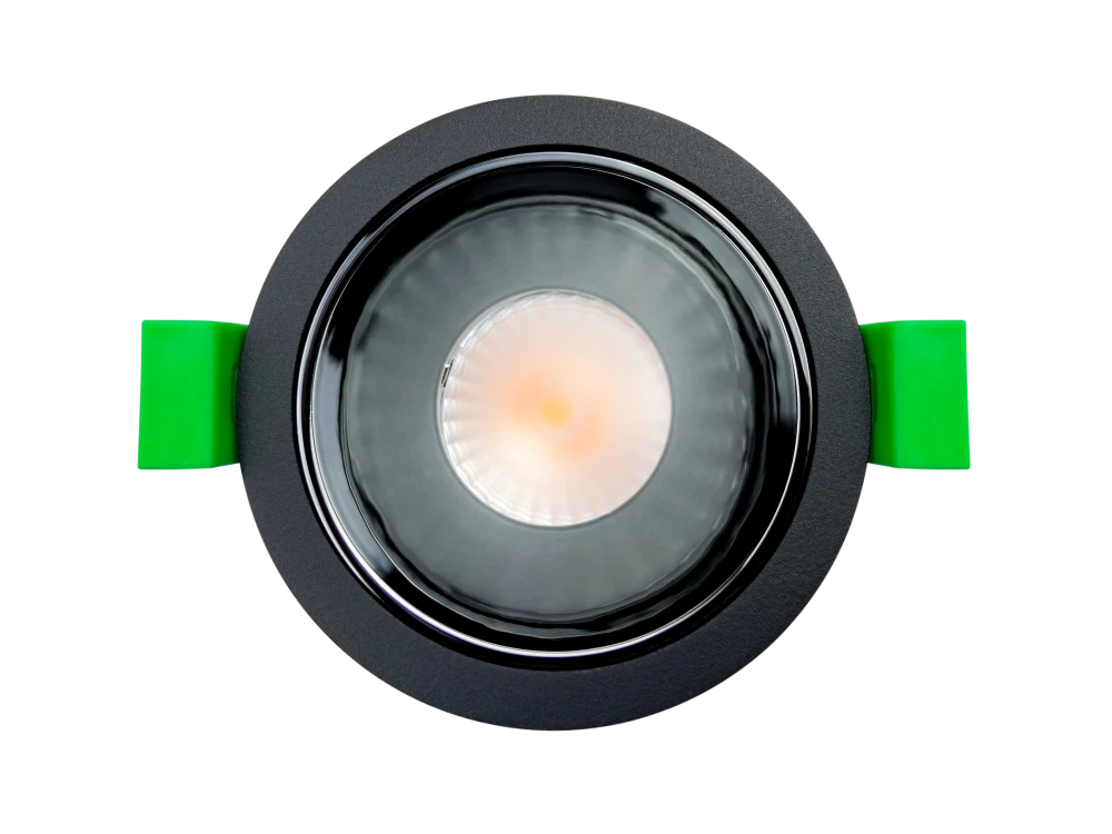 Встраиваемый светильник VELA 220V, 6W, Ø85, 3000K, 38°, черный